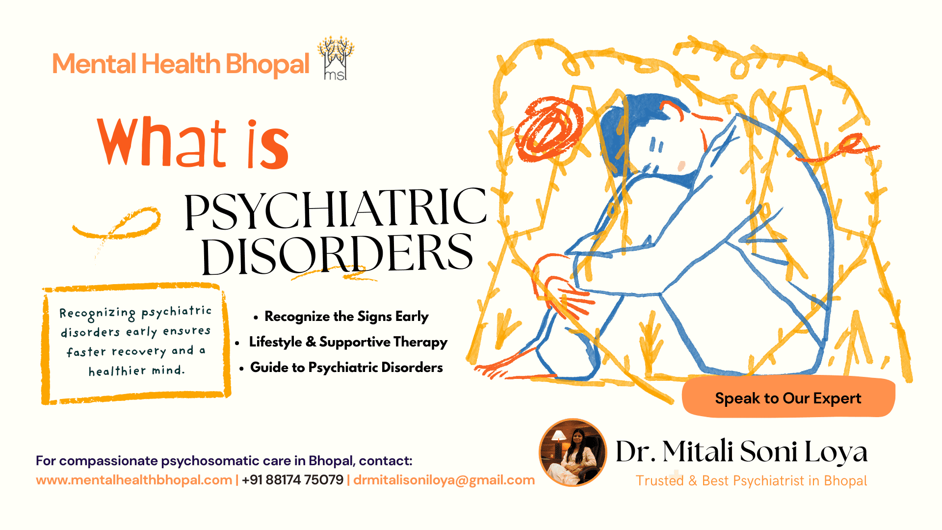 Recognizing Psychiatric Disorders Early in Bhopal: A Guide by Dr. Mitali Soni Loya