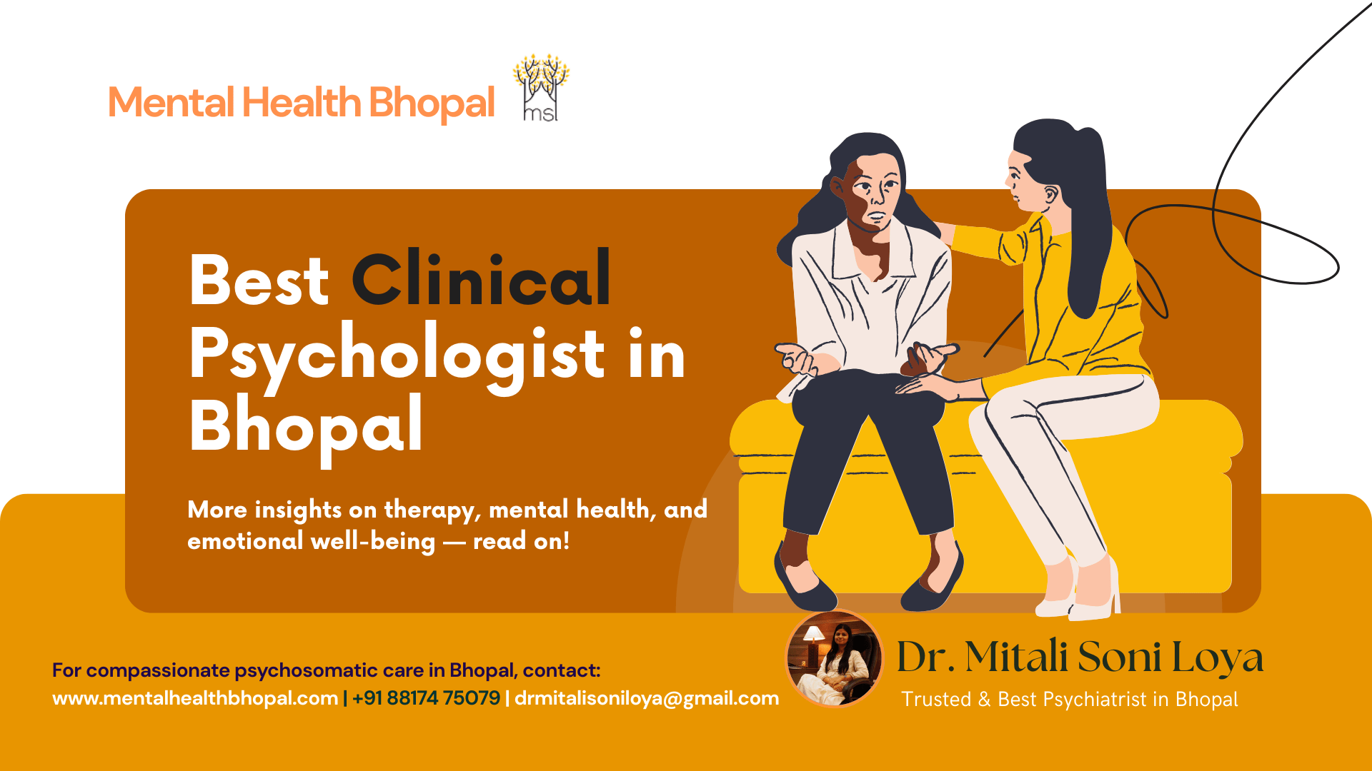 Clinical Psychologist in Bhopal – Dr. Mitali Soni Loya’s Trusted Mental Health Clinic