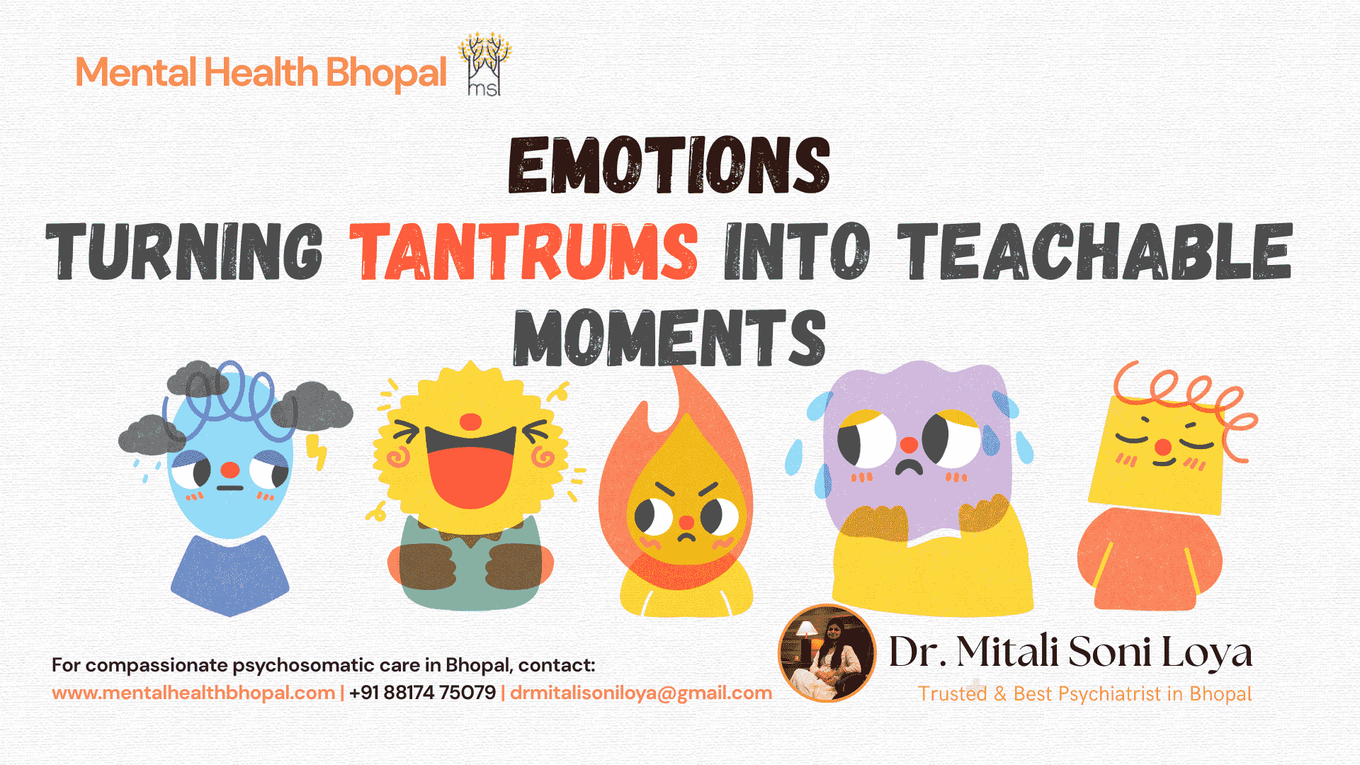 Anger Management Techniques for Kids in Bhopal by Dr. Mitali Soni Loya