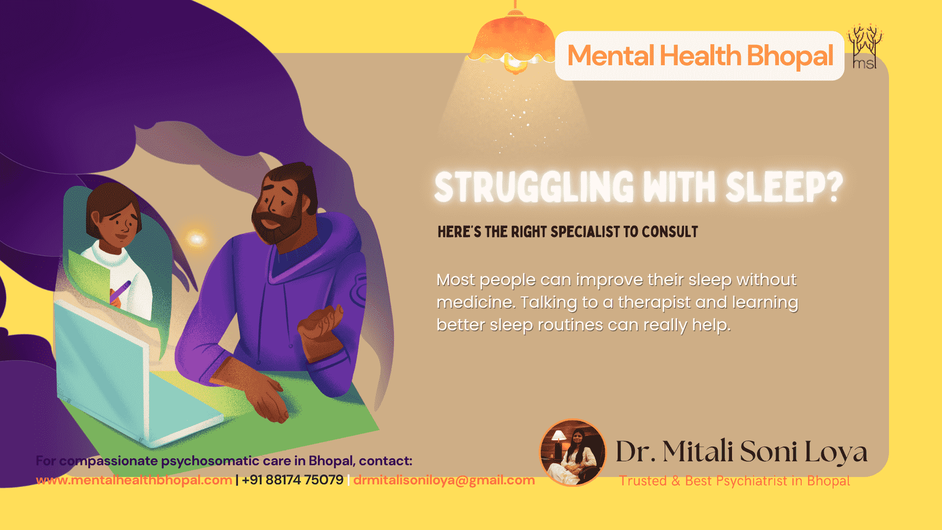 Whom to Consult for Sleep Disorder – Expert Sleep Treatment by Dr. Mitali Soni