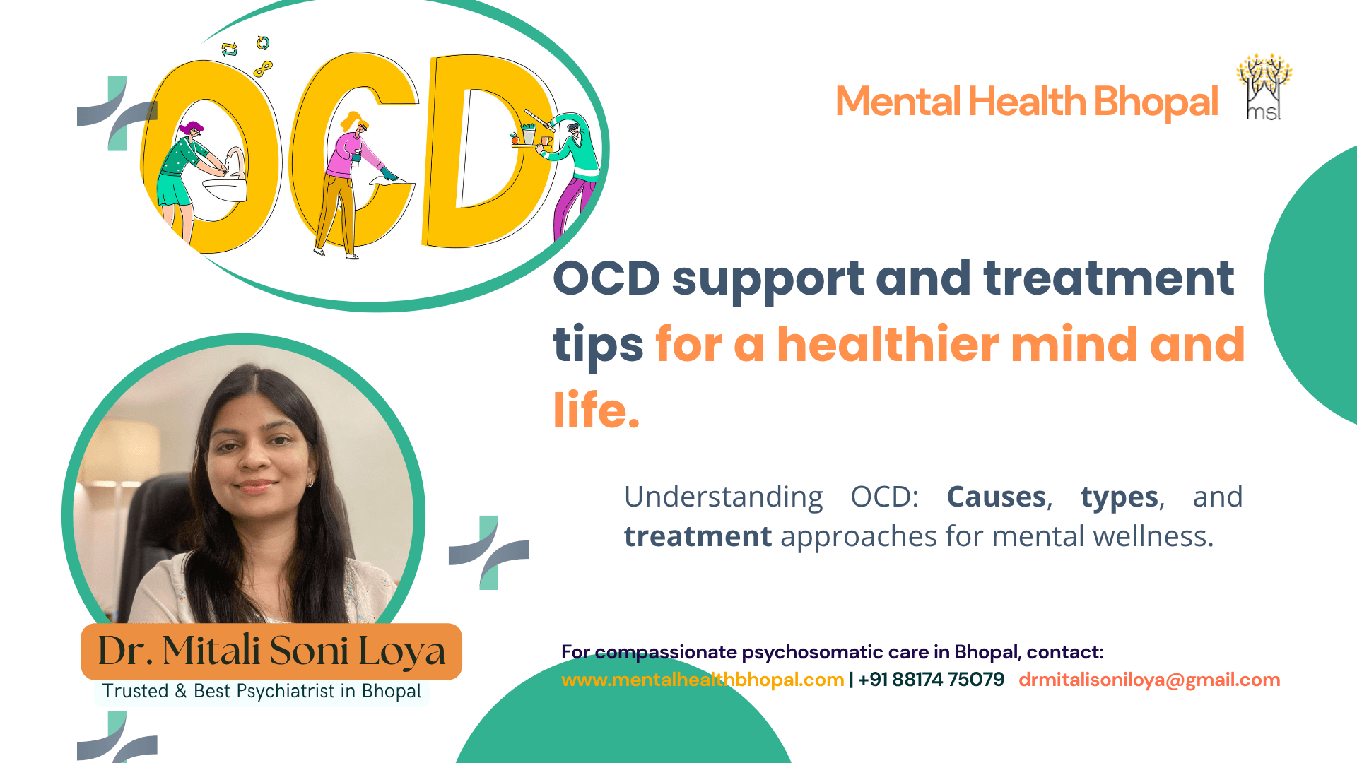 Best OCD Treatment in India – Dr. Mitali Soni Loya’s Clinic in Bhopal