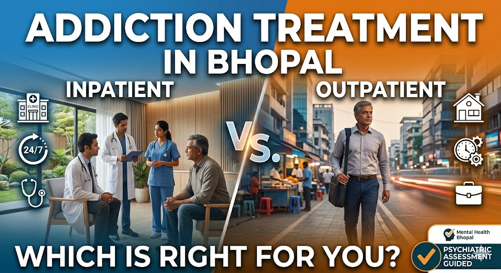 Inpatient vs Outpatient Drug Addiction Treatment in Bhopal: Which Is Right for You?